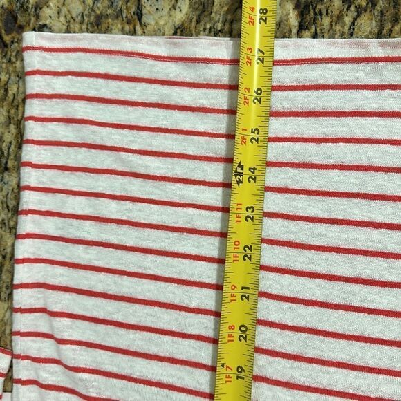 Chico’s Striped Knit Linen Pocket 3/4 Sleeve Tee Blouse Size XL - Picture 10 of 10